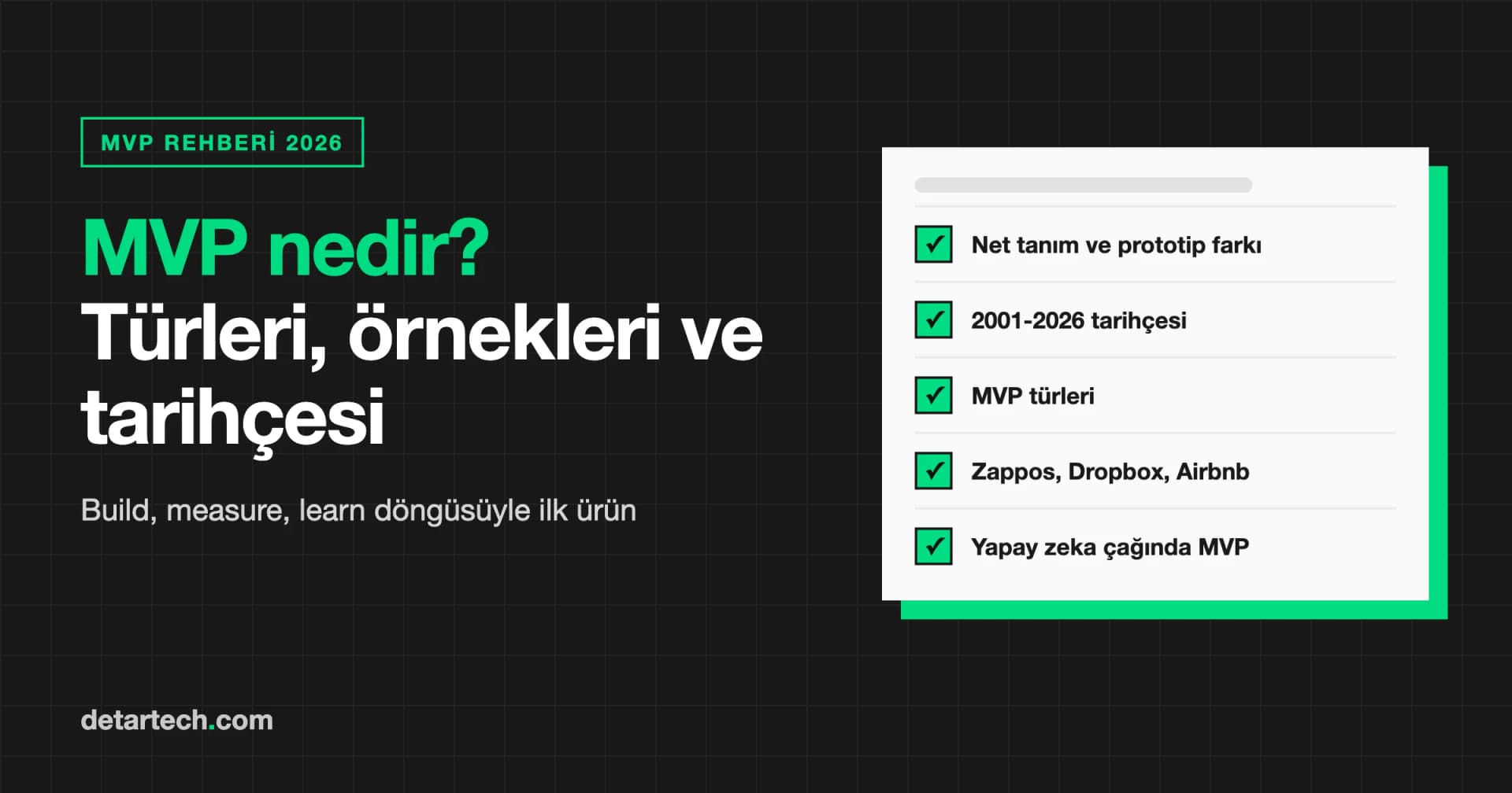 MVP Nedir? Türleri, Örnekleri ve Tarihçesiyle 2026 Rehberi