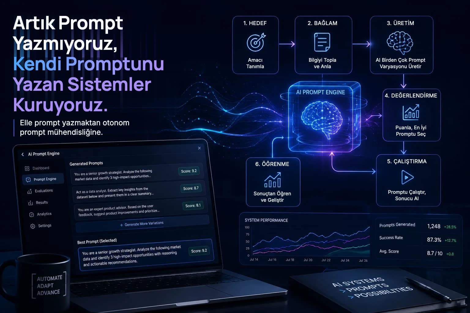 Artık Prompt Yazmıyoruz, Kendi Kendine Prompt Yazan Sistemler Kuruyoruz