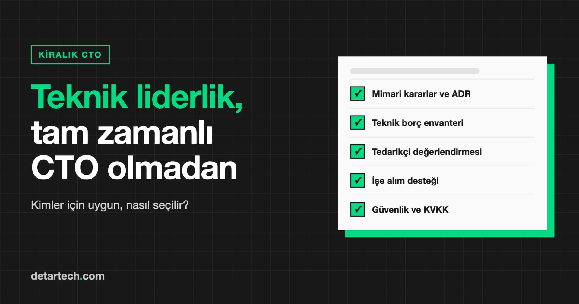 CTO as a Service Nedir, Kimler İçin Uygun? Dış Kaynak CTO Rehberi