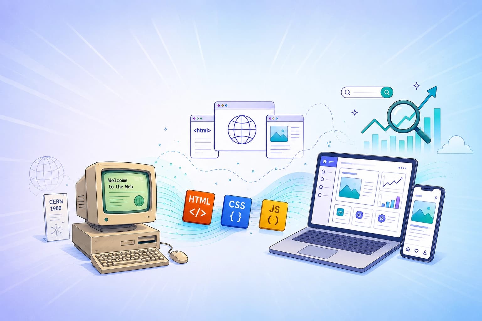 Web Geliştirmenin Hikayesi: Bir Belgeden Uygulama Platformuna