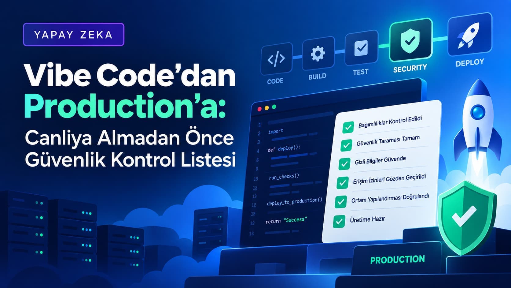 Vibe Code'dan Production'a: Canlıya Almadan Önce Güvenlik Kontrol Listesi