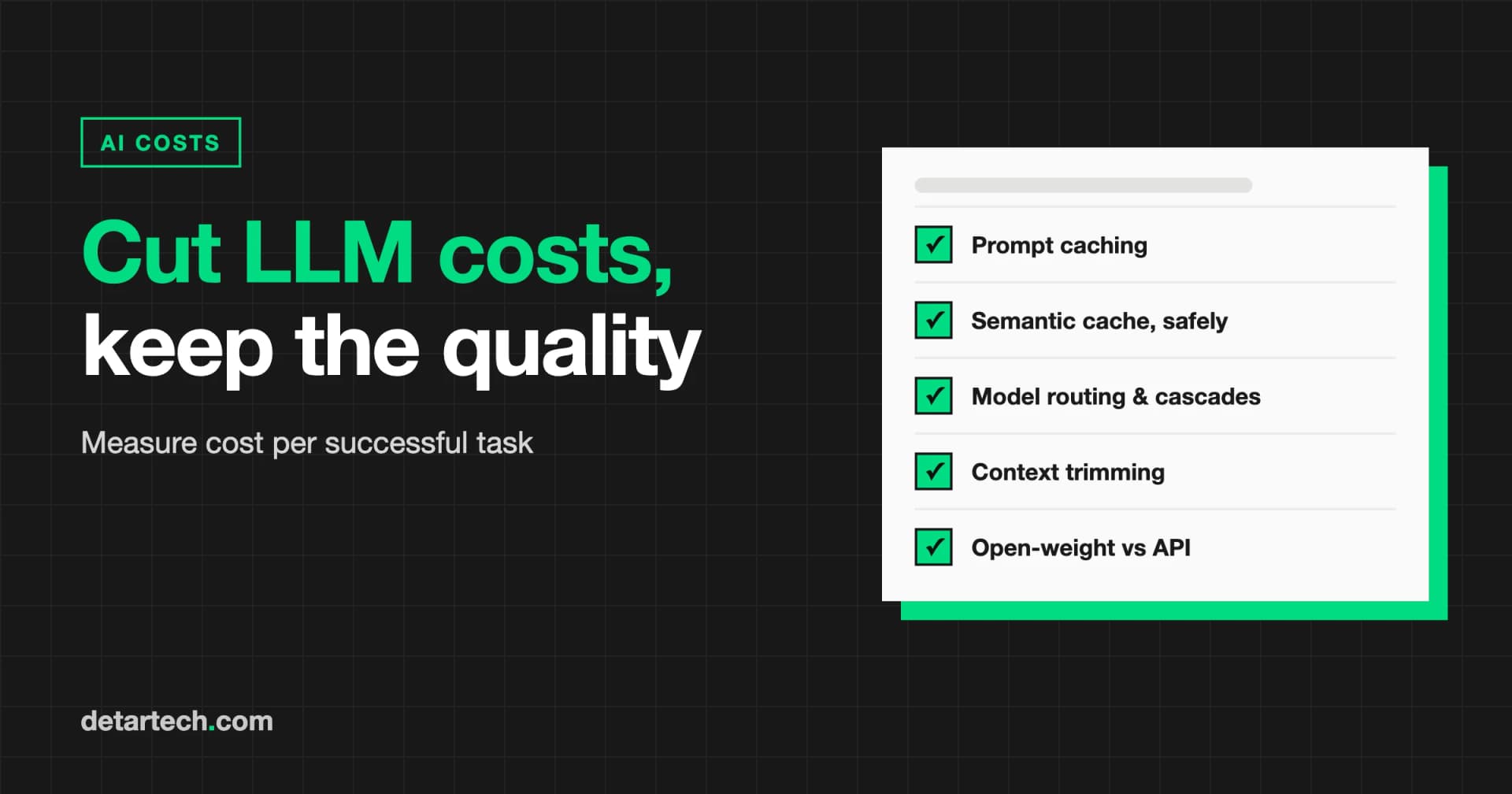 LLM Cost Optimization: Cutting AI Costs Without Hurting Quality