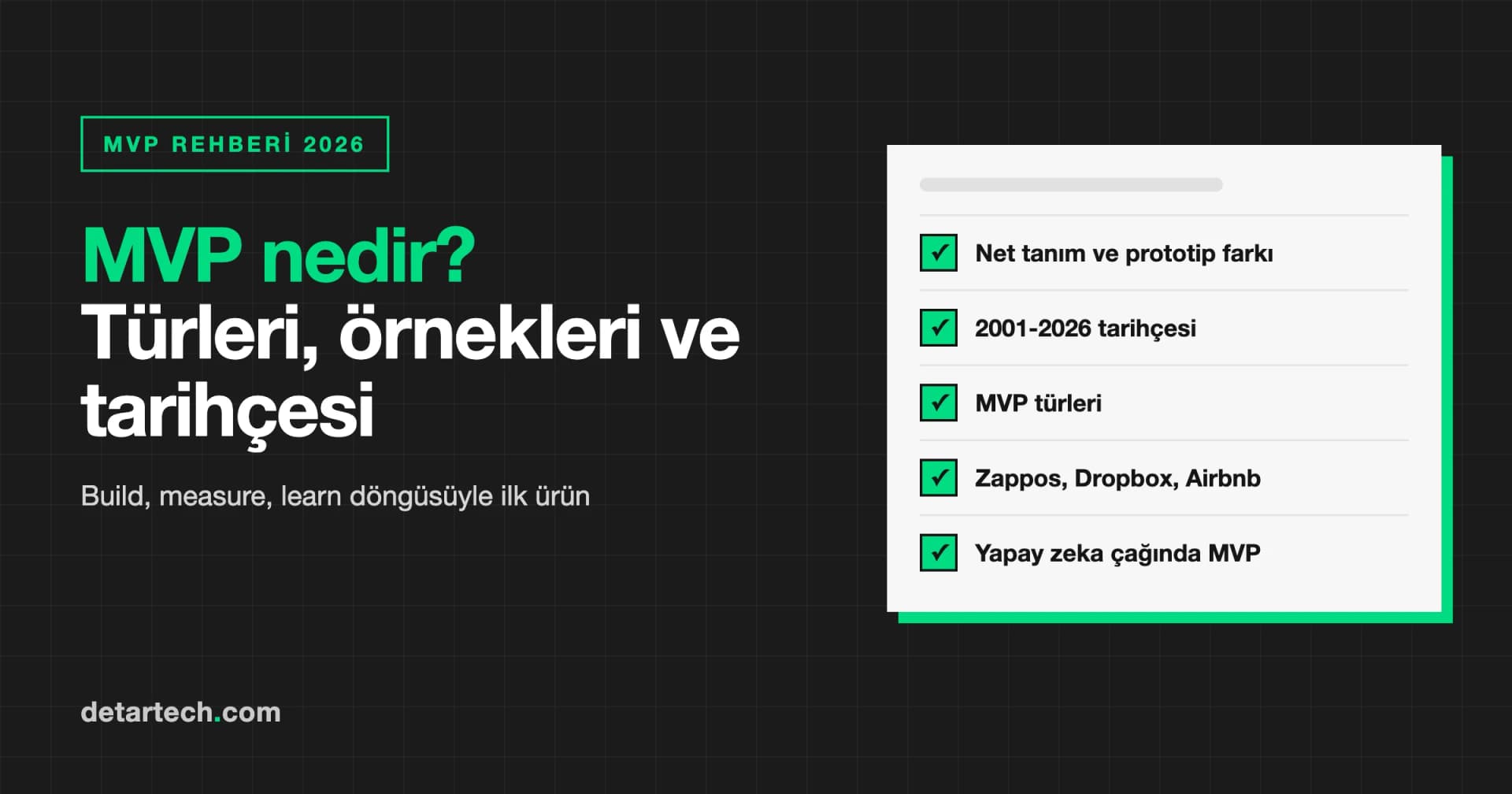 MVP Nedir? Türleri, Örnekleri ve Tarihçesiyle 2026 Rehberi