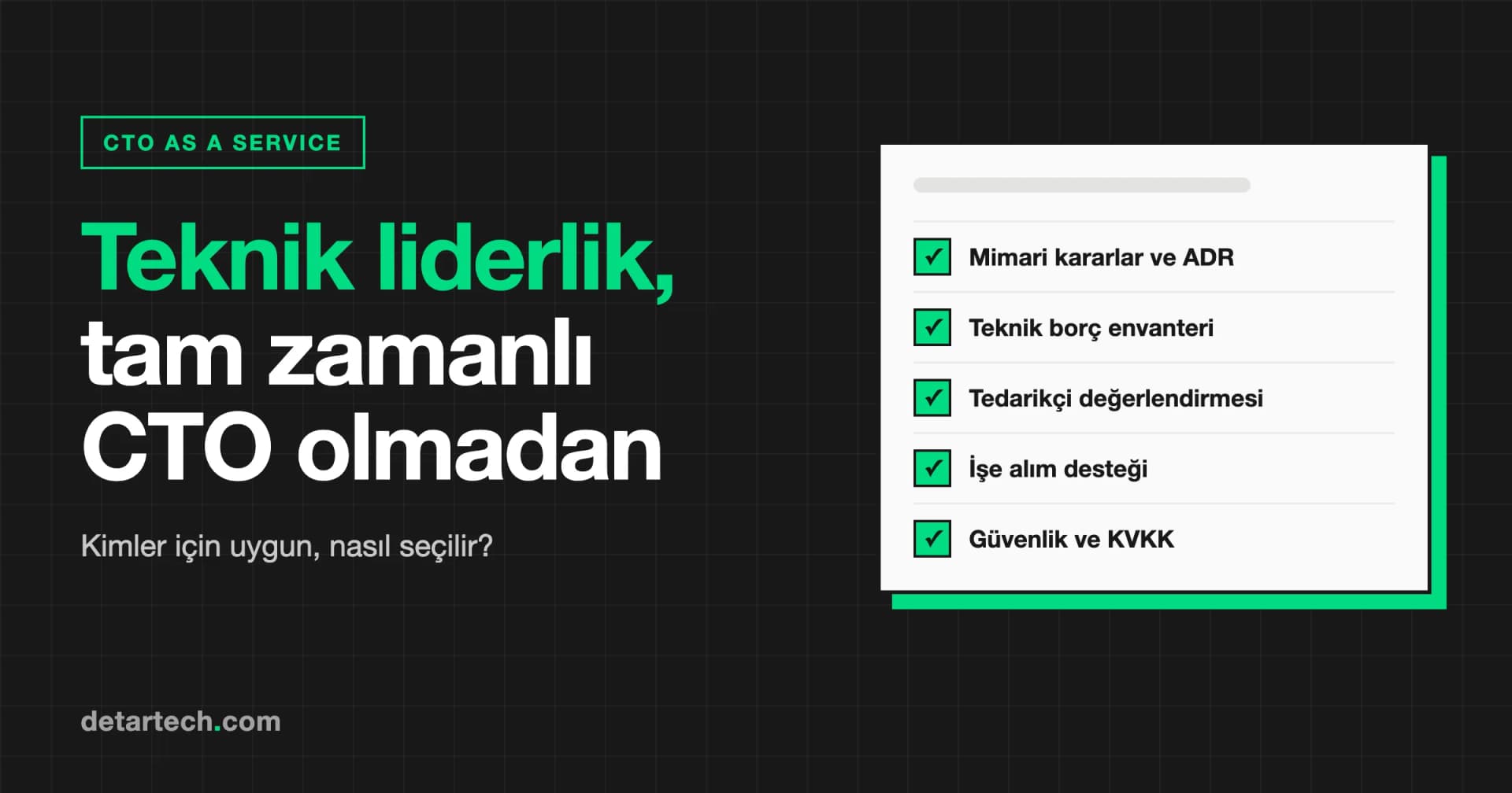 CTO as a Service Nedir, Kimler İçin Uygun? Dış Kaynak CTO Rehberi