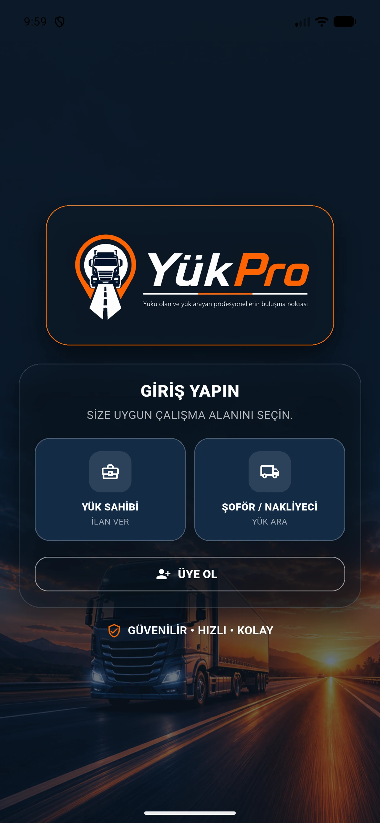 Yükpro - Freight & Load Board Platform Screenshot 1